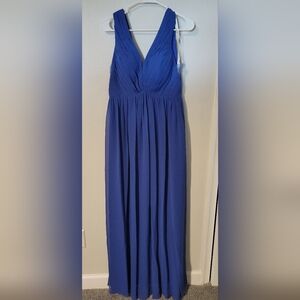 Azazie floor length royal blue dress size A6